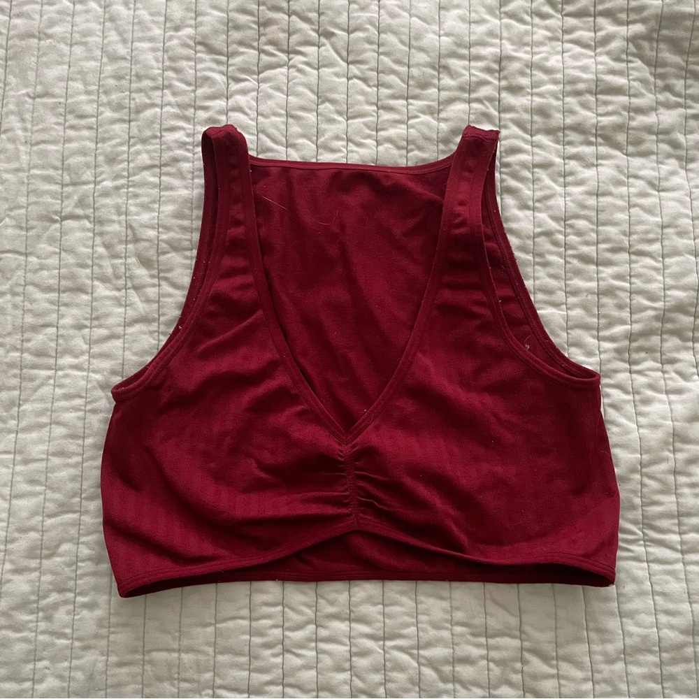 maroon bralette